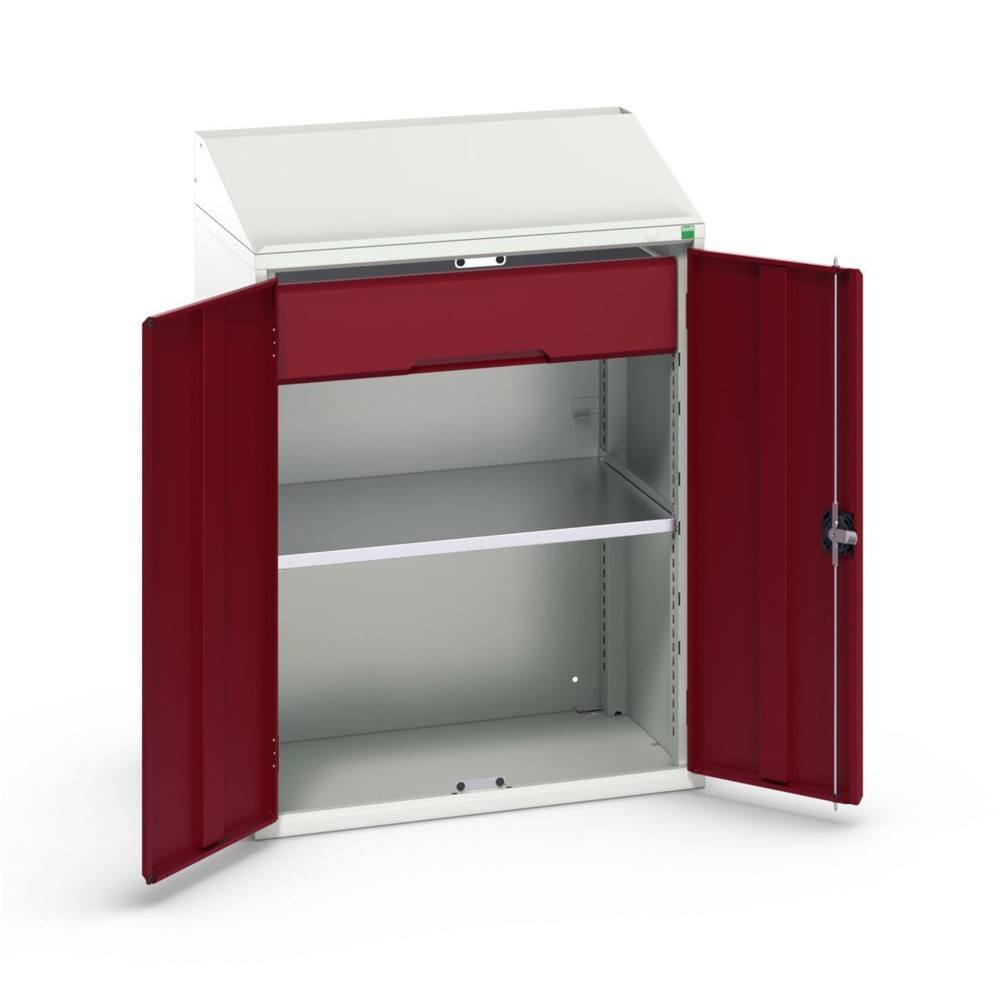 bott verso Pultschrank, mit 1 Fachboden und 1 Schublade, BxTxH: 800 x 550 x 1130 mm