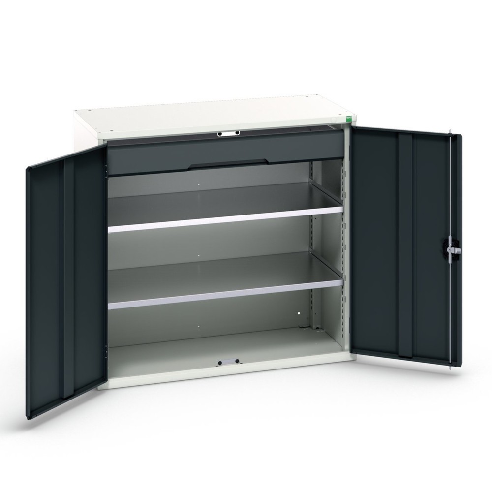 bott verso Beistellschrank mit Schublade, mit 2 Fachböden und 1 Schublade, BxTxH: 1050 x 550 x 1000 mm