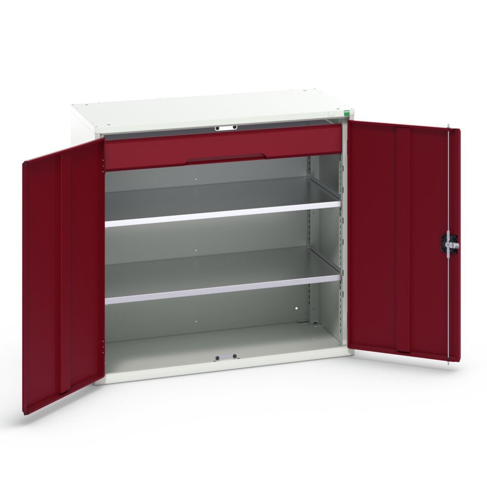 bott verso Beistellschrank mit Schublade, mit 2 Fachböden und 1 Schublade, BxTxH: 1050 x 550 x 1000 mm