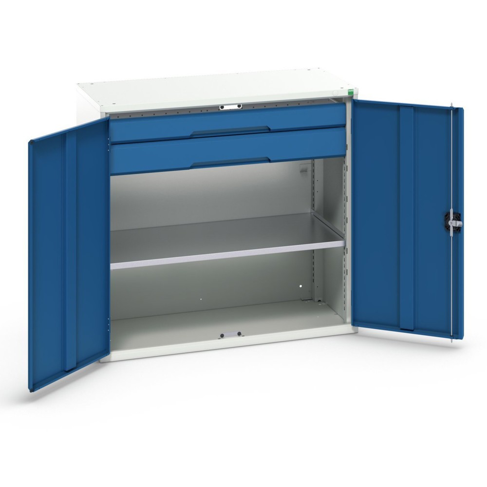 bott verso Beistellschrank mit Schubladen, mit 1 Fachboden und 2 Schubladen, BxTxH: 1050 x 550 x 1000 mm
