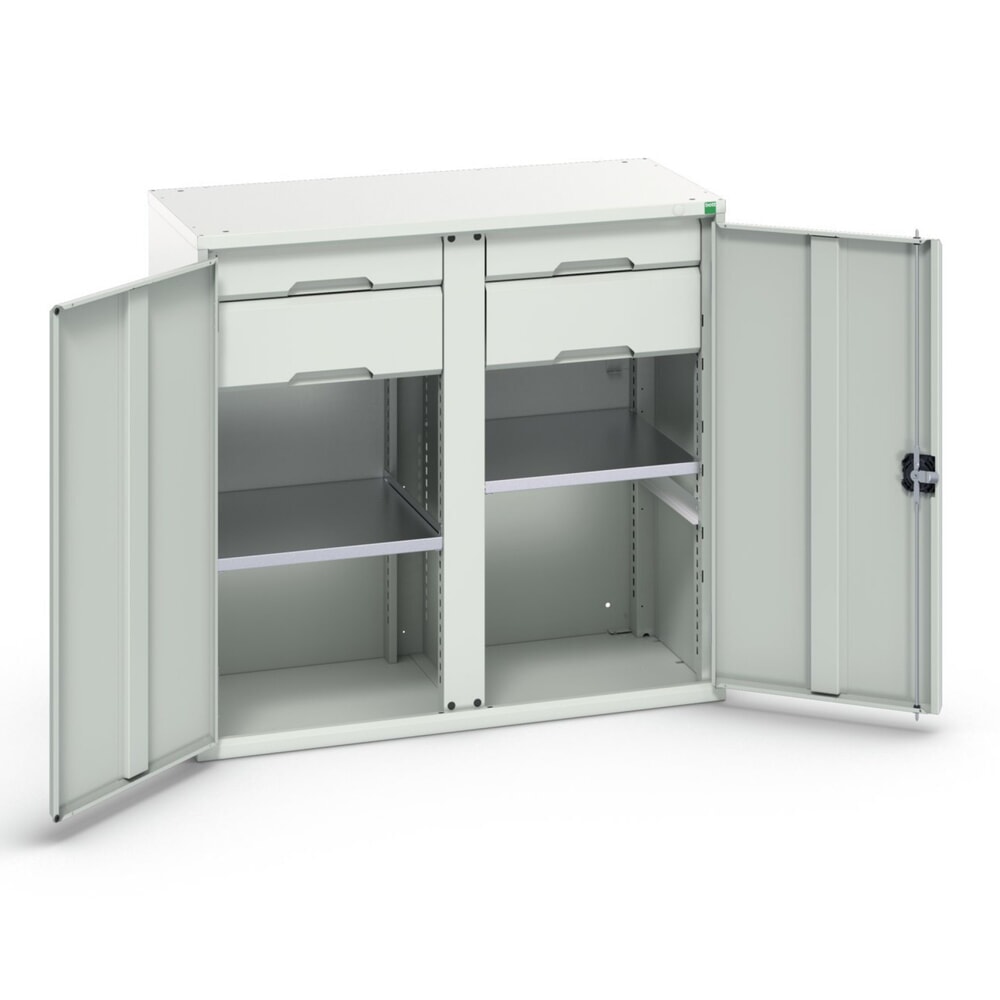 bott verso Beistellschrank mit Schubladen, mit 2 Fachböden und 4 Schubladen, BxTxH: 1050 x 550 x 1000 mm