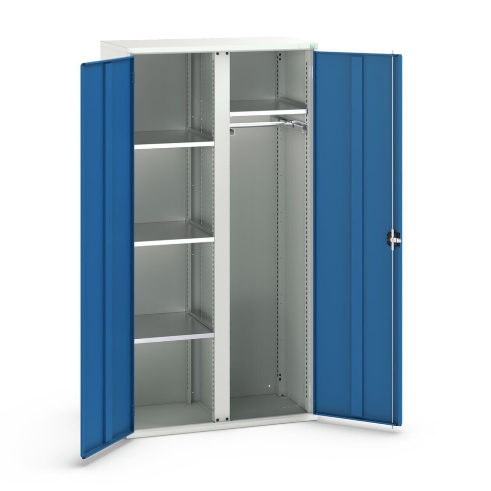 bott verso Flügeltürschrank, mit 4 Fachböden und 1 Kleiderstange, BxTxH: 1050 x550 x 2000 mm