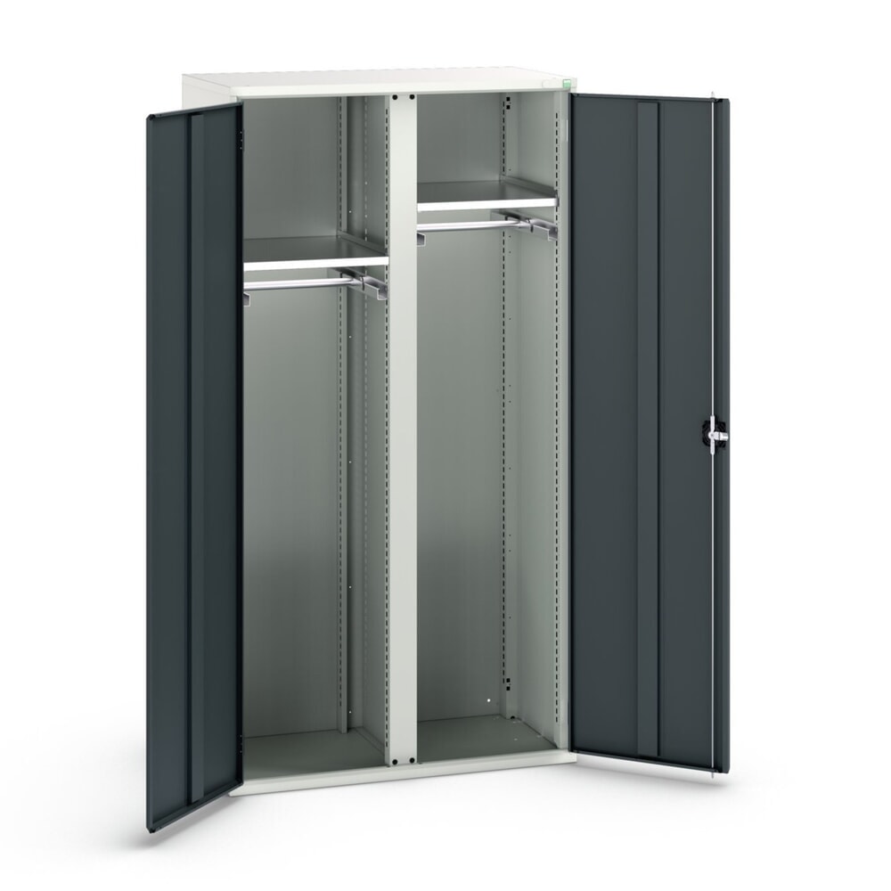 bott verso Flügeltürschrank mit Schubladen, mit 2 Fachböden und 2 Kleiderstangen, BxTxH: 1050 x550 x 2000 mm