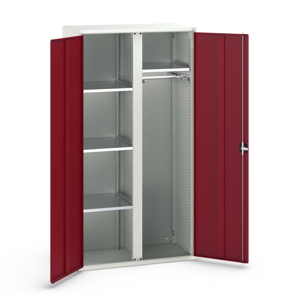 bott verso Flügeltürschrank, mit 4 Fachböden und 1 Kleiderstange, BxTxH: 1050 x550 x 2000 mm