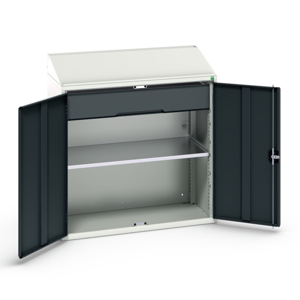 bott verso Pultschrank, mit 1 Fachboden und 1 Schublade, BxTxH: 1050 x 550 x 1130 mm