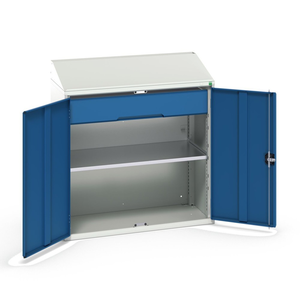 bott verso Pultschrank, mit 1 Fachboden und 1 Schublade, BxTxH: 1050 x 550 x 1130 mm