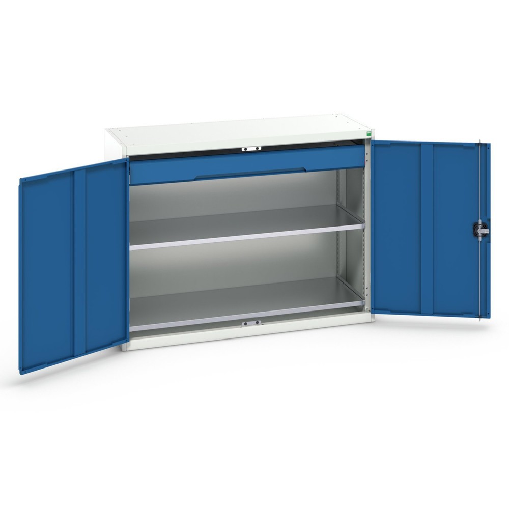 bott verso Beistellschrank mit Schublade, mit 2 Fachböden und 1 Schublade, BxTxH: 1300 x 550 x 1000 mm