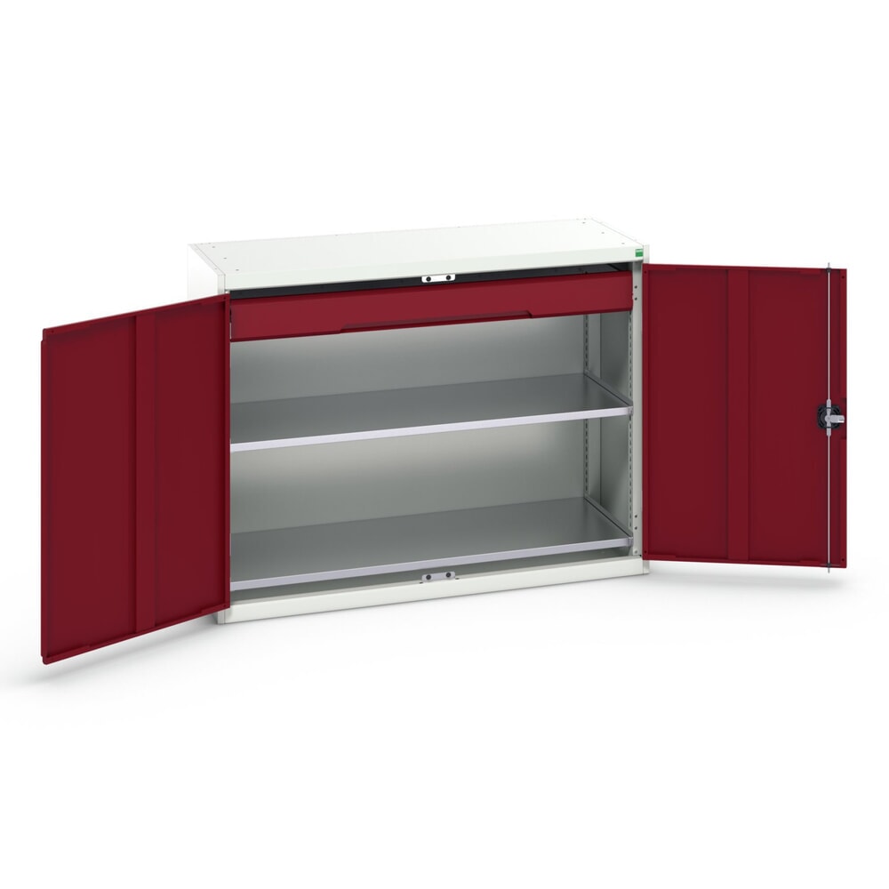bott verso Beistellschrank mit Schublade, mit 2 Fachböden und 1 Schublade, BxTxH: 1300 x 550 x 1000 mm