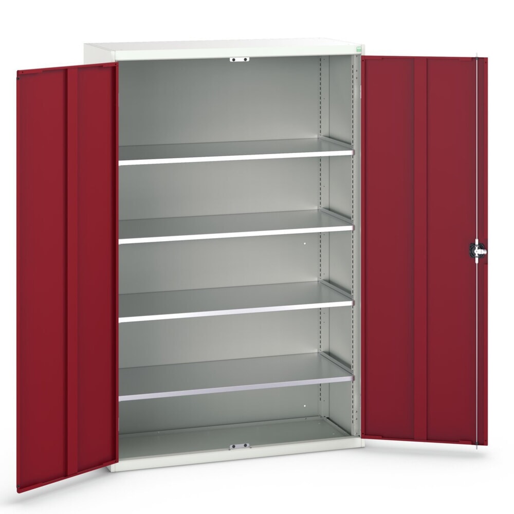 bott verso Flügeltürschrank, mit 4 Fachböden, BxTxH: 1300 x 550 x 2000 mm