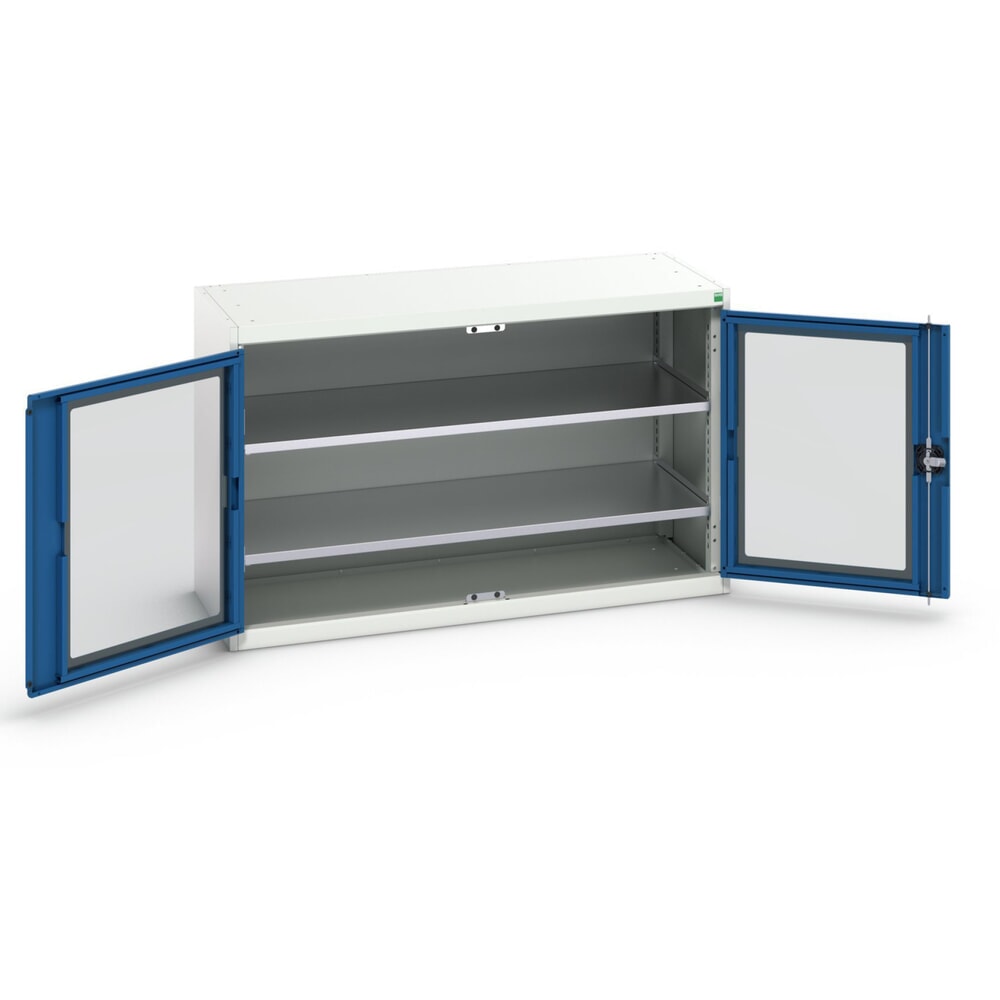 bott verso Beistellschrank mit Sichtfenster, mit 2 Fachböden, BxTxH: 1300 x 550 x 800 mm