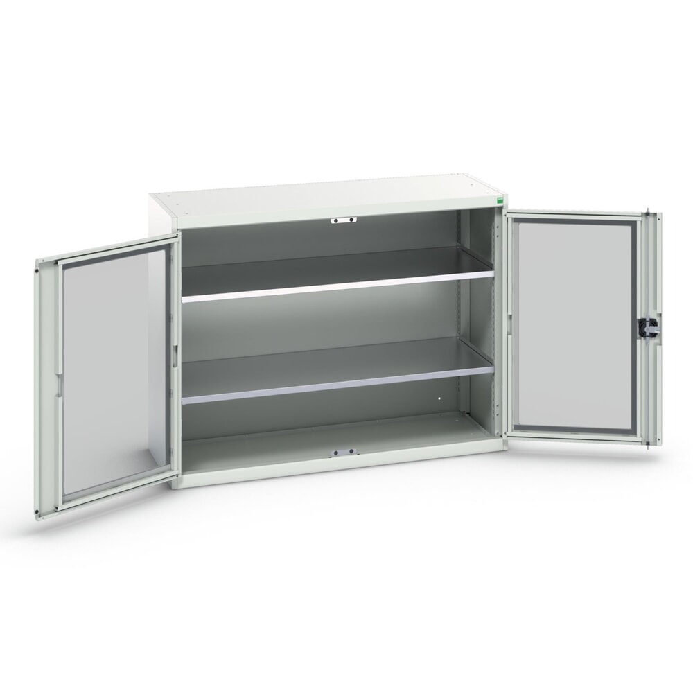 bott verso Beistellschrank mit Sichtfenster, mit 2 Fachböden, BxTxH: 1300 x 550 x 1000 mm
