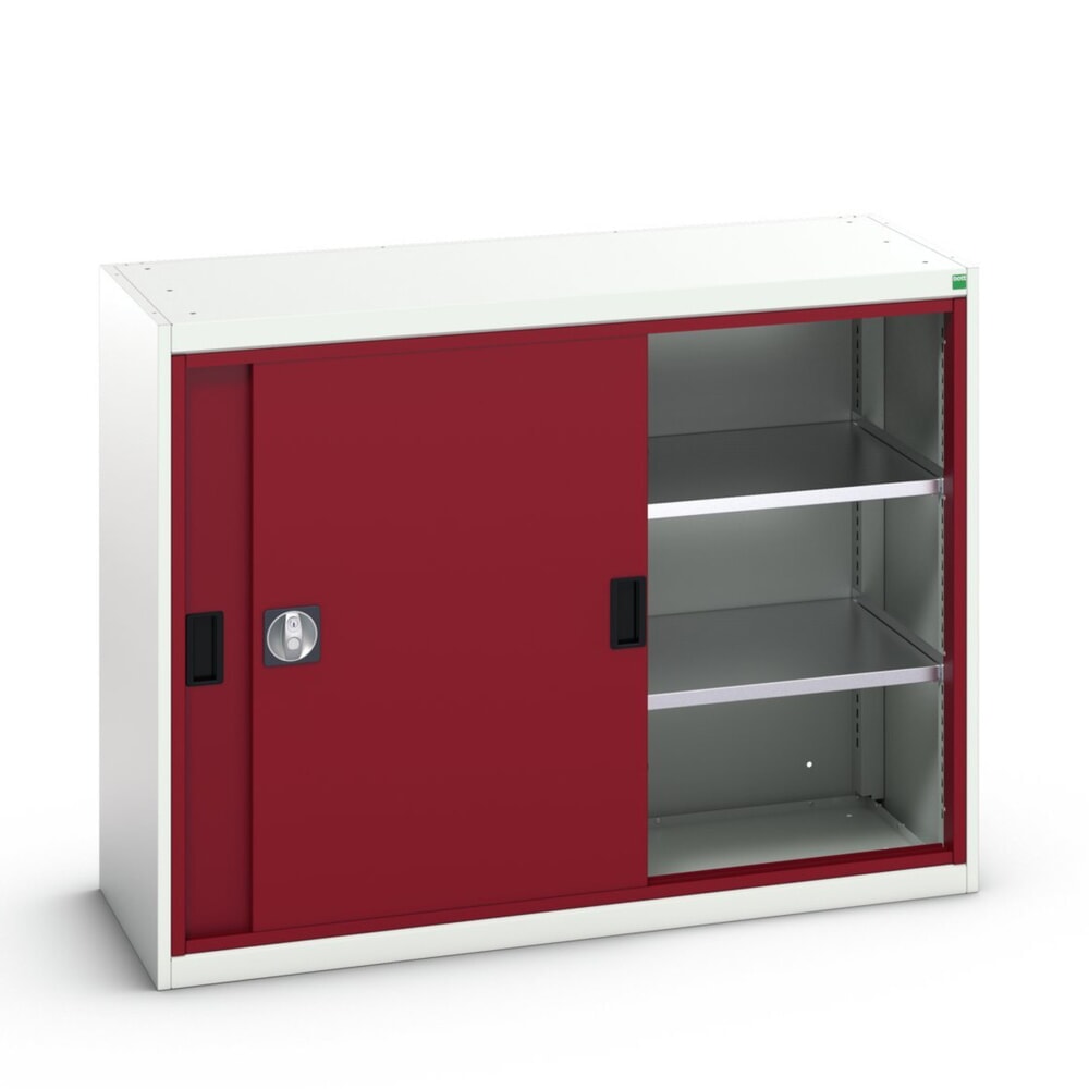 bott verso Schiebetürschrank, mit 2 Fachböden, BxTxH: 1300 x 550 x 1000 mm