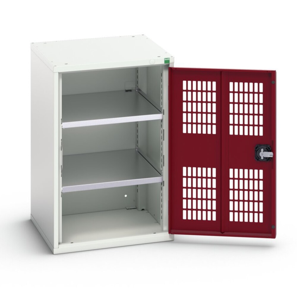 bott verso Flügeltürschrank mit Belüftung, mit 2 Fachböden, BxTxH: 525 x 550 x 800 mm