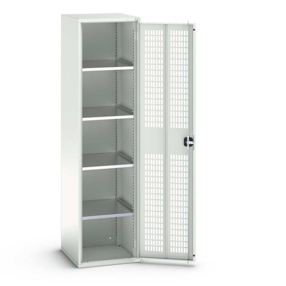 bott verso Flügeltürschrank mit Belüftung, mit 4 Fachböden, BxTxH: 525 x 550 x 2000 mm
