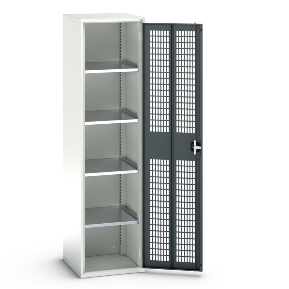 bott verso Flügeltürschrank mit Belüftung, mit 4 Fachböden, BxTxH: 525 x 550 x 2000 mm