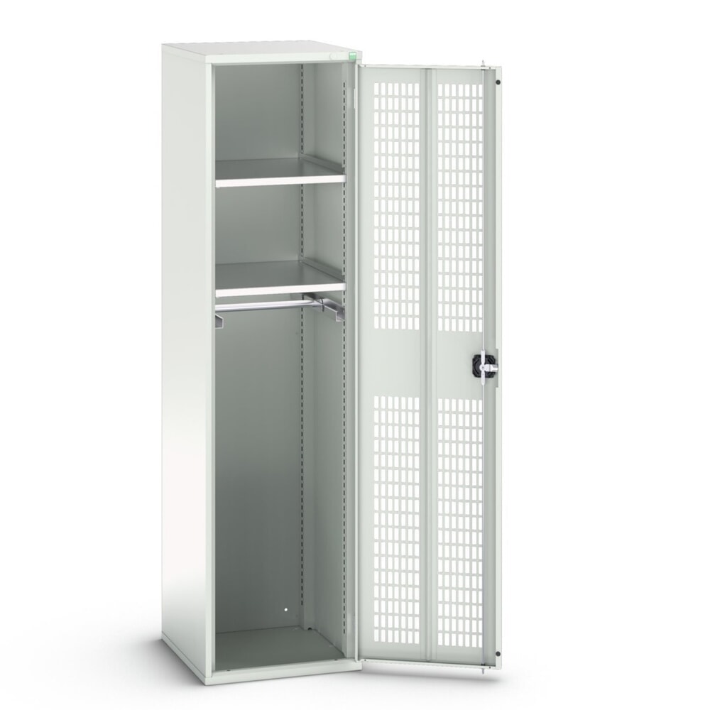 bott verso Kleiderspind mit Belüftung, mit 2 Fachböden und 1 Kleiderstange, BxTxH: 525 x 550 x 2000 mm
