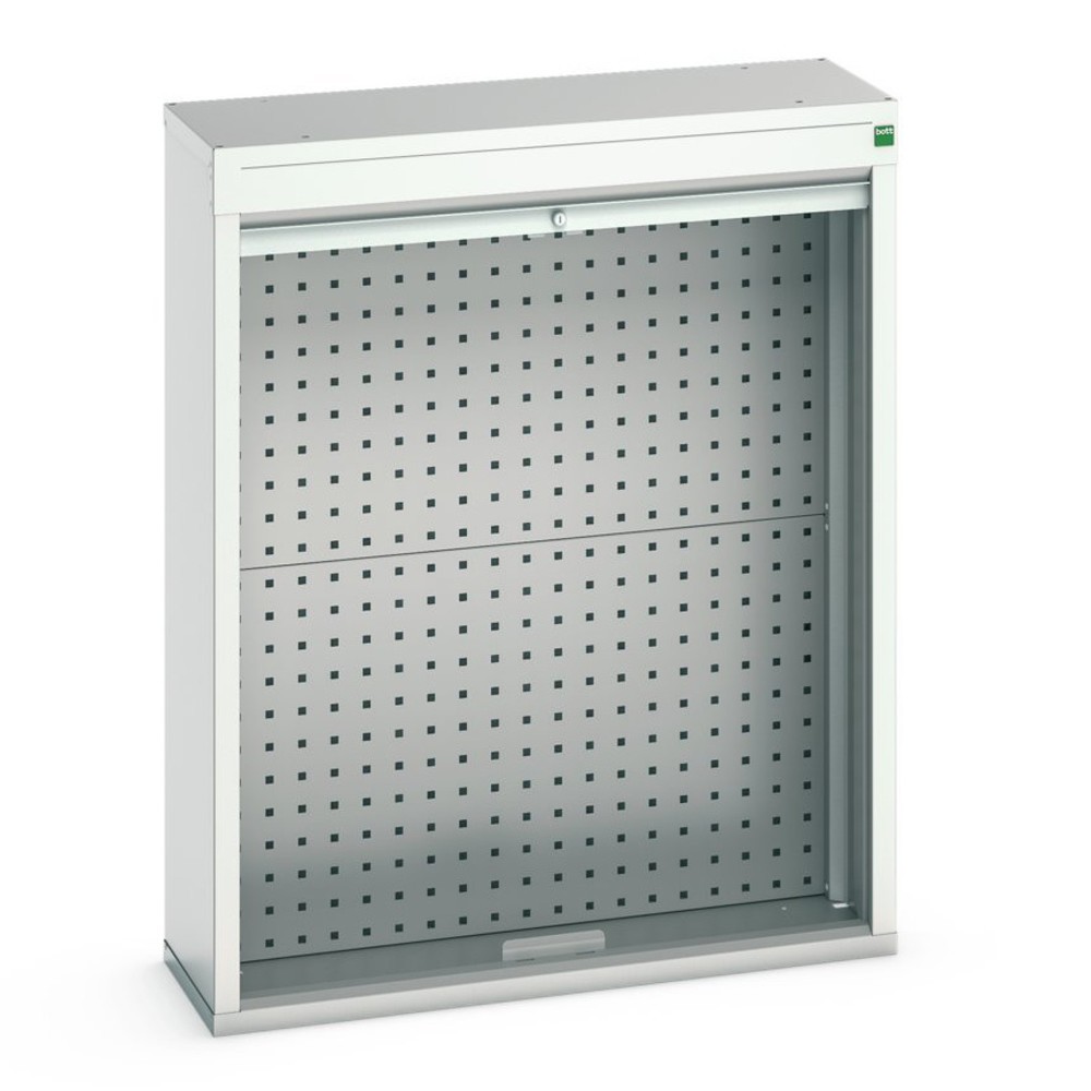 bott verso roller shutter cabinet with rear panel, WxDxH: 800 x 350 x 1000 mm