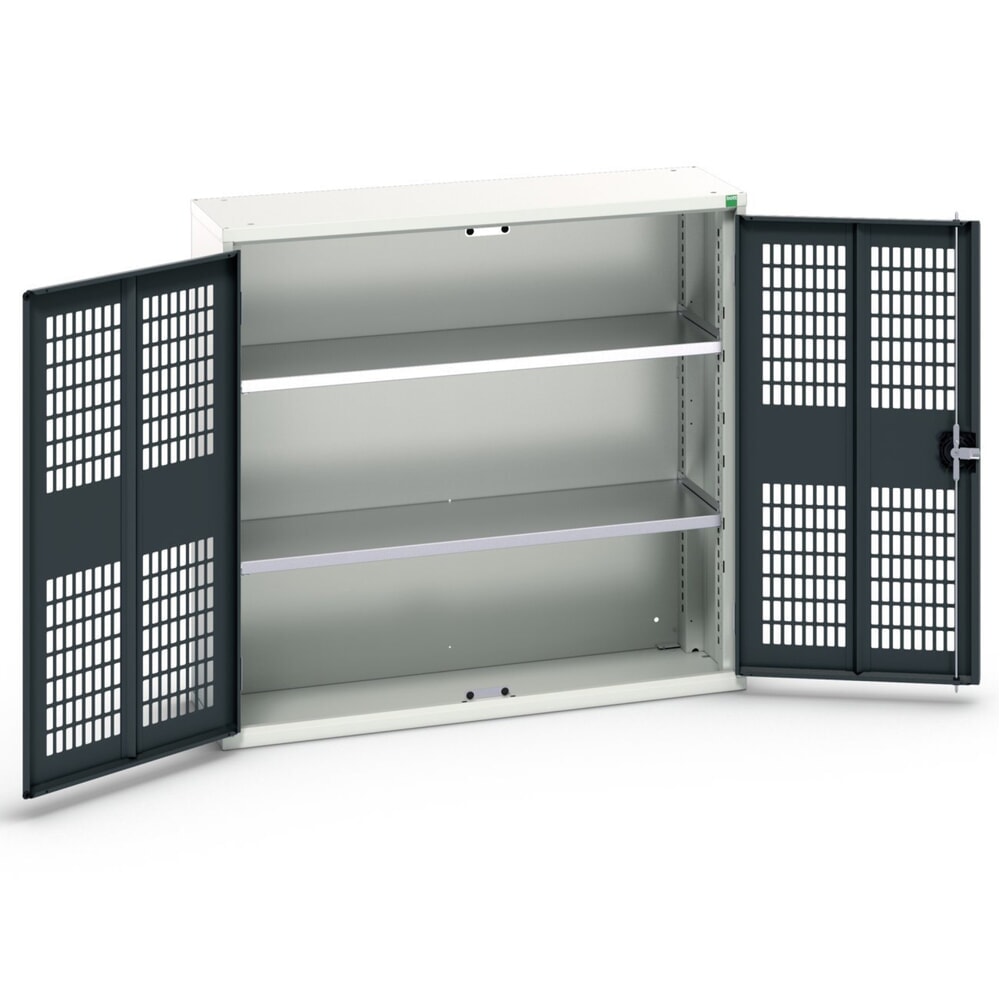 bott verso Flügeltürschrank mit Belüftung, mit 2 Fachböden, BxTxH: 1050 x 350 x 1000 mm