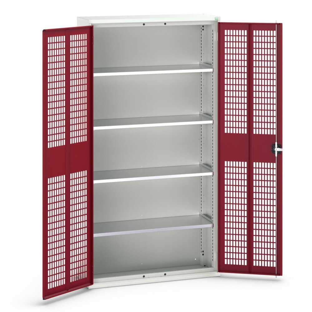 bott verso Flügeltürschrank mit Belüftung, mit 4 Fachböden, BxTxH: 1050 x 350 x 2000 mm