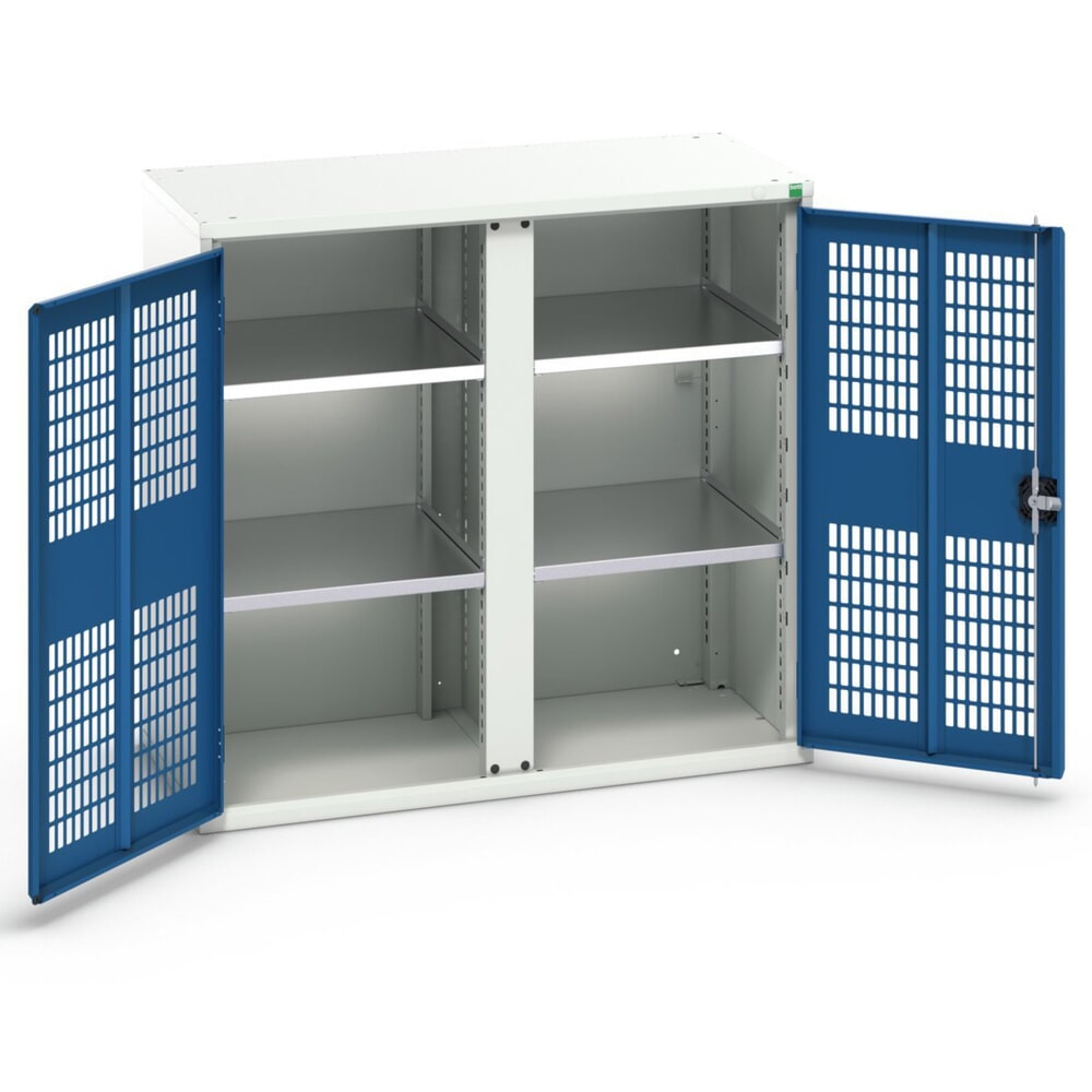 bott verso Kleiderspind mit Belüftung, mit 4 Fachböden und Trennwand, BxTxH: 1050 x 550 x 1000 mm