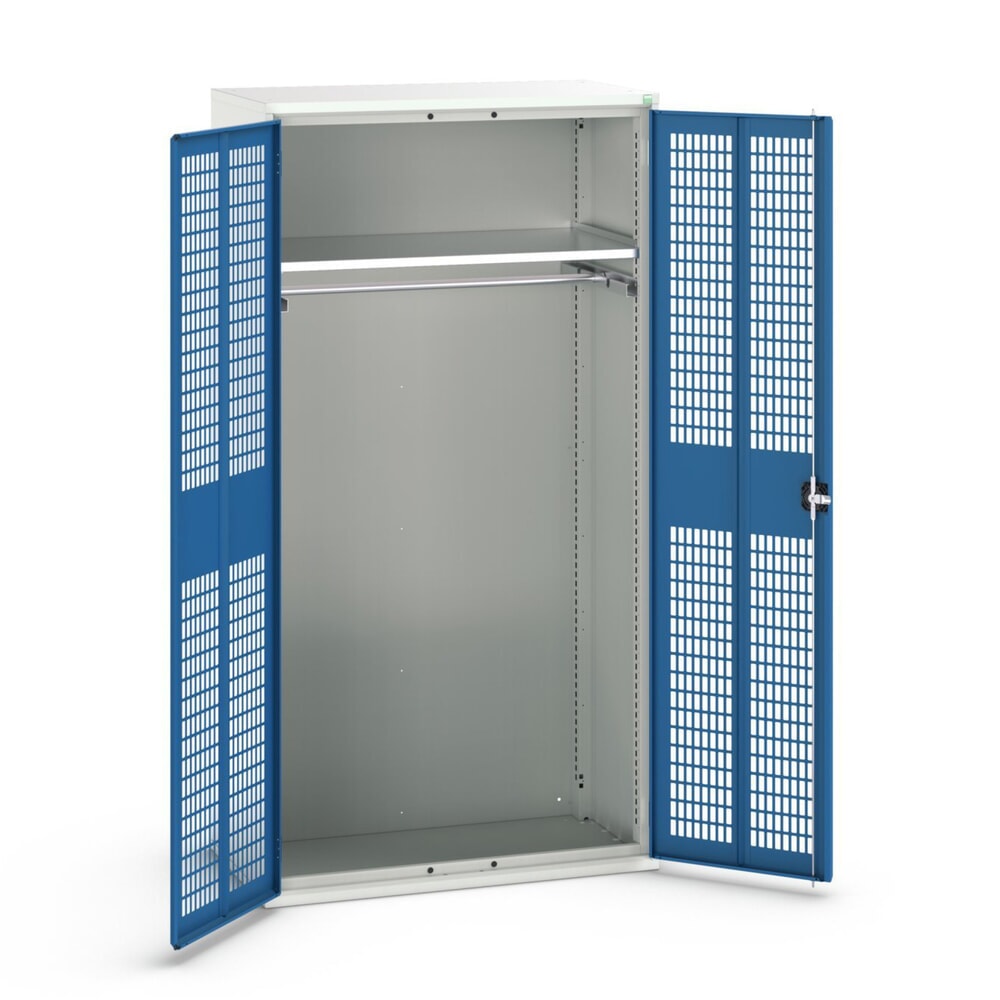 bott verso Kleiderspind mit Belüftung, mit 1 Fachboden und 1 Kleiderstange, BxTxH: 1050 x550 x 2000 mm