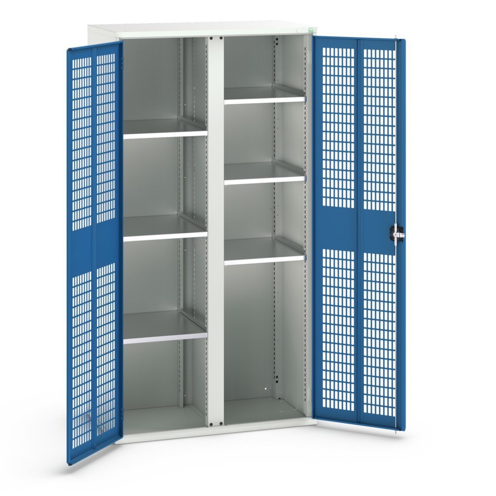 bott verso Kleiderspind mit Belüftung, mit 6 Fachböden und Trennwand, BxTxH: 1050 x550 x 2000 mm
