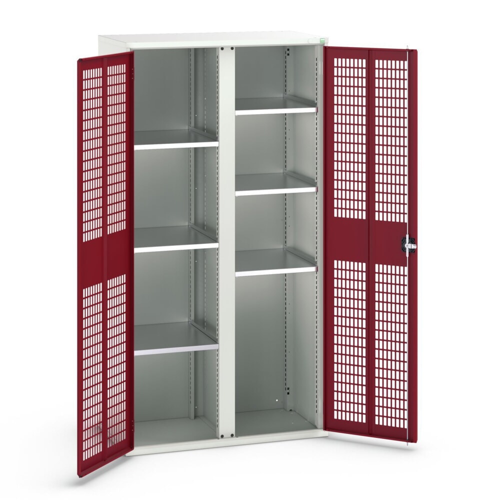 bott verso Kleiderspind mit Belüftung, mit 6 Fachböden und Trennwand, BxTxH: 1050 x550 x 2000 mm