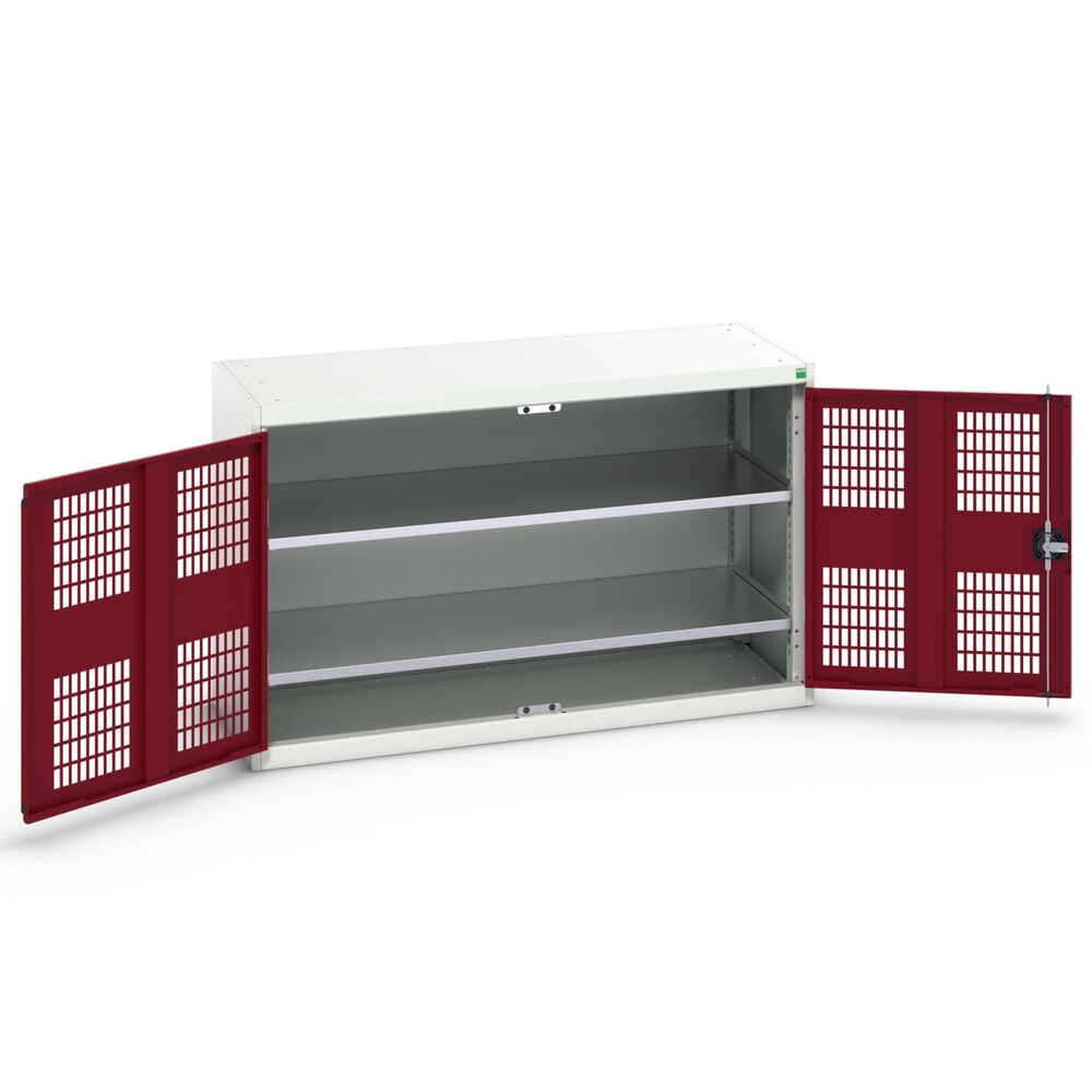 bott verso Flügeltürschrank mit Belüftung, mit 2 Fachböden, BxTxH: 1300 x 550 x 800 mm