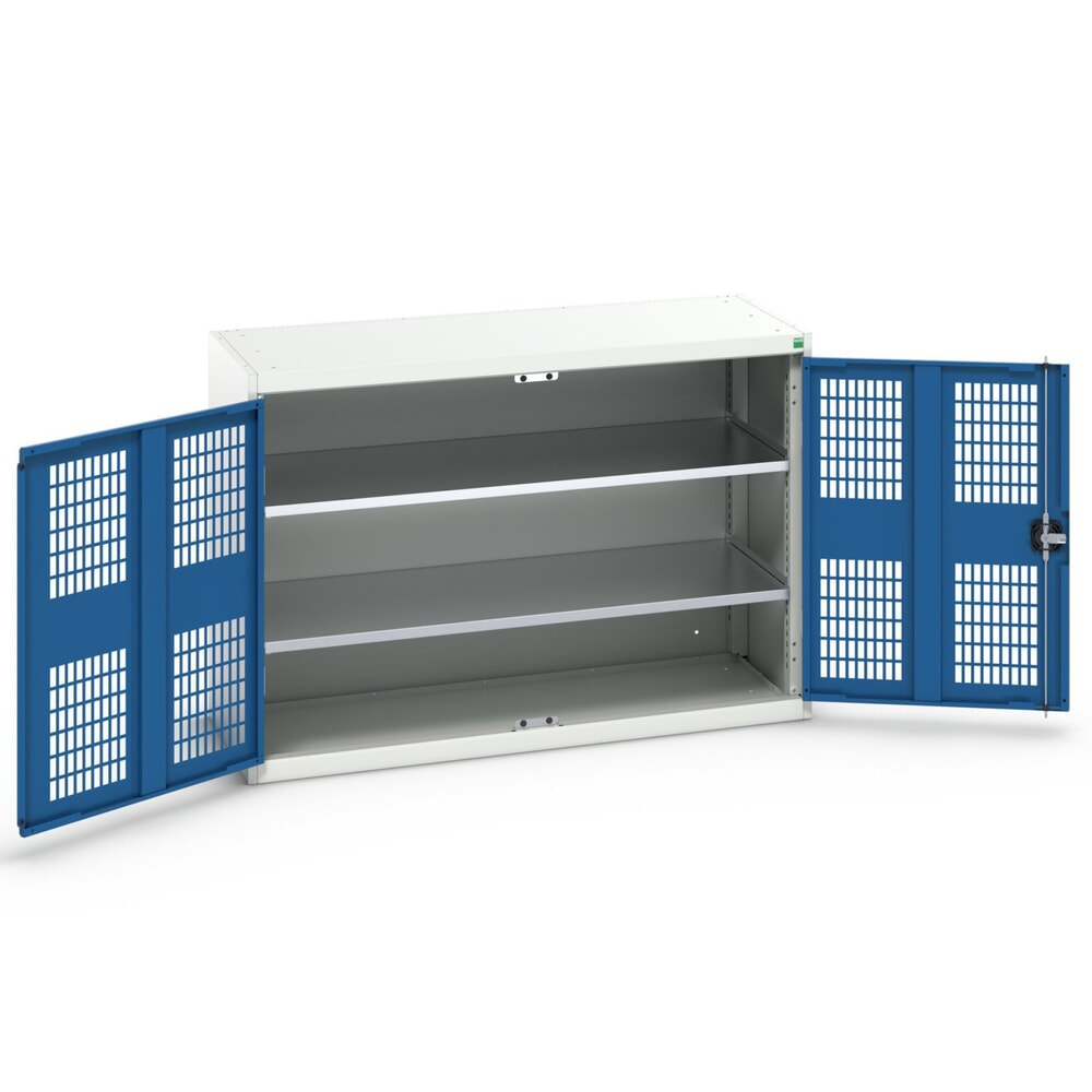 bott verso Flügeltürschrank mit Belüftung, mit 2 Fachböden, BxTxH: 1300 x 550 x 900 mm