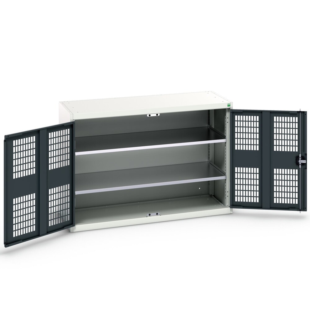 bott verso Flügeltürschrank mit Belüftung, mit 2 Fachböden, BxTxH: 1300 x 550 x 900 mm