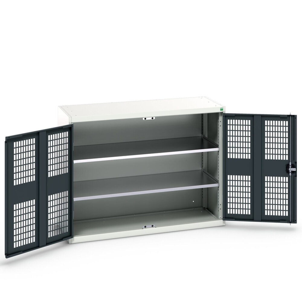 bott verso Flügeltürschrank mit Belüftung, mit 2 Fachböden, BxTxH: 1300 x 550 x 1000 mm