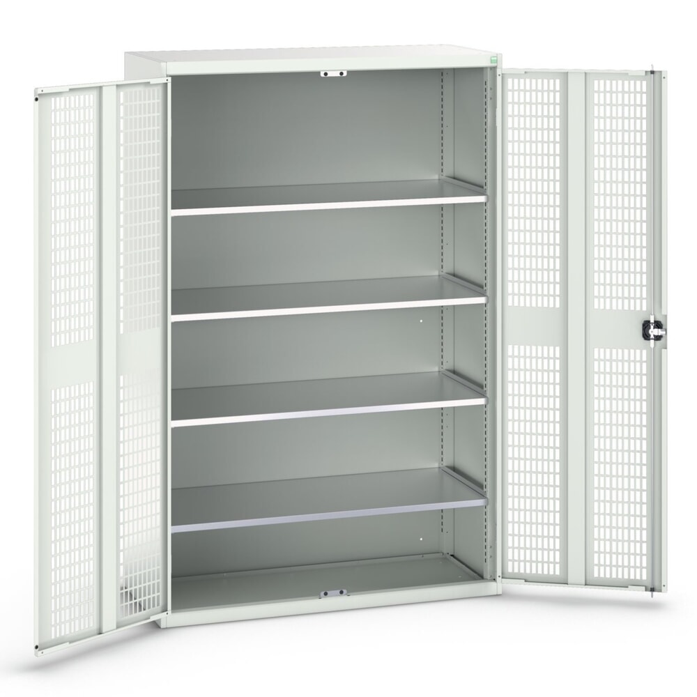 bott verso Flügeltürschrank mit Belüftung, mit 4 Fachböden, BxTxH: 1300 x 550 x 2000 mm