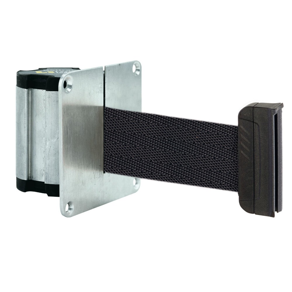 Absperr-Wandgurt M mit magnetischem Endstück, Länge 2,3 m, schwarz