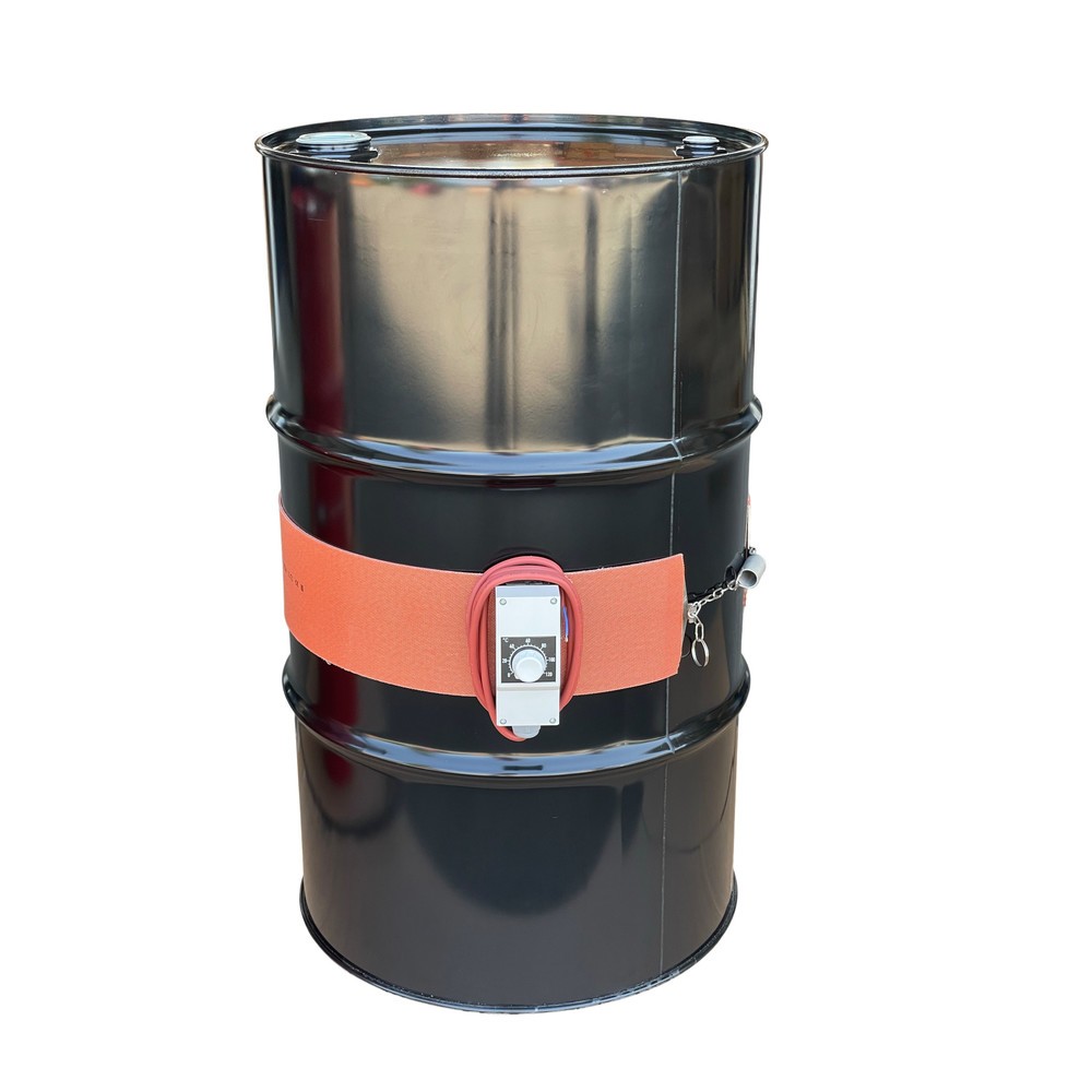 Kuhlmann Silikon-Fass-Heizmanschette, 105-120 l, 0-120 ºC, 230 V, 800 W, LxH 1.300 x 115mm