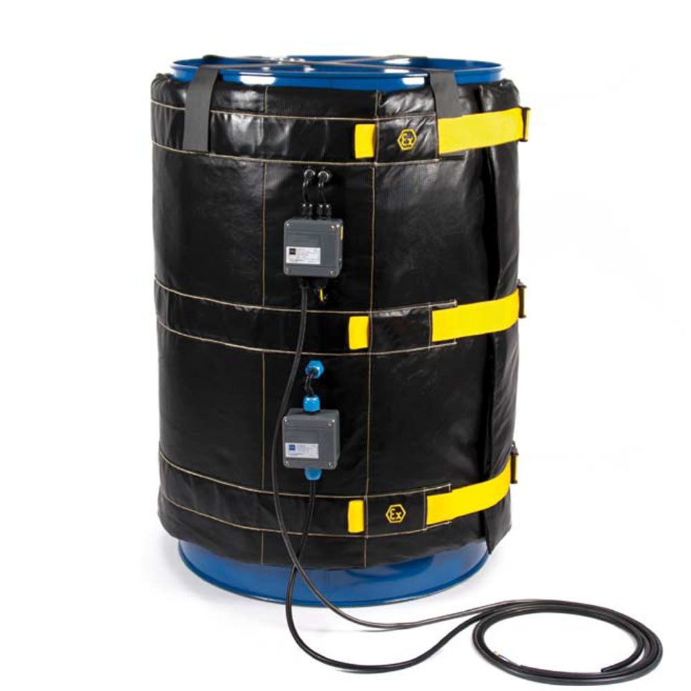 Kuhlmann ATEX Fass-Heizmanschette, 120 l, 230 V, 800 W, LxBxH 1.700 x 25 x 680 mm