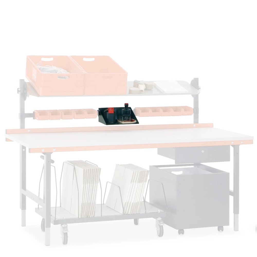 Mehrzweckablage für Rocholz Packtisch, HxBxT 130 x 315 x 240 mm