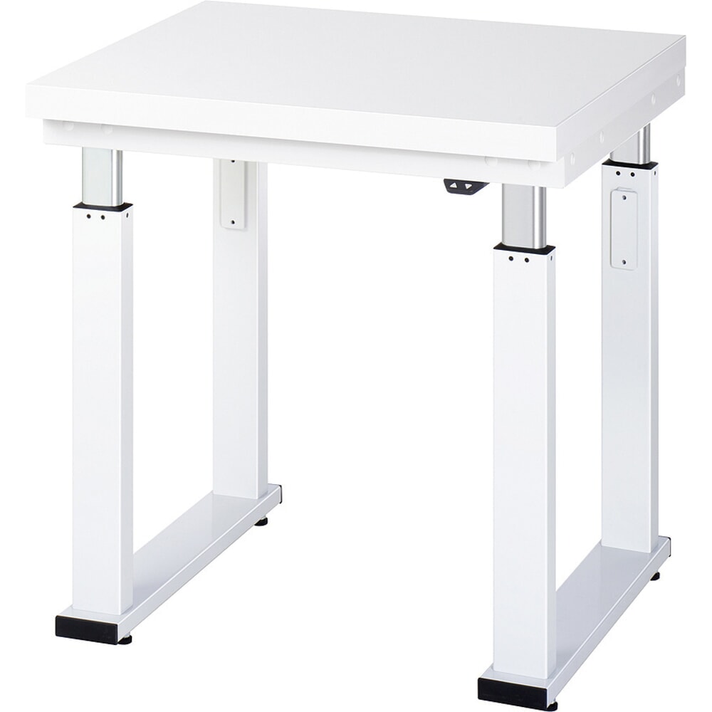RAU elektrisch höhenverstellbare Werkbank Serie adlatus 600, HxBxT 740-1.140 x 750 x 700 mm, Arbeitsplatte Hartlaminat