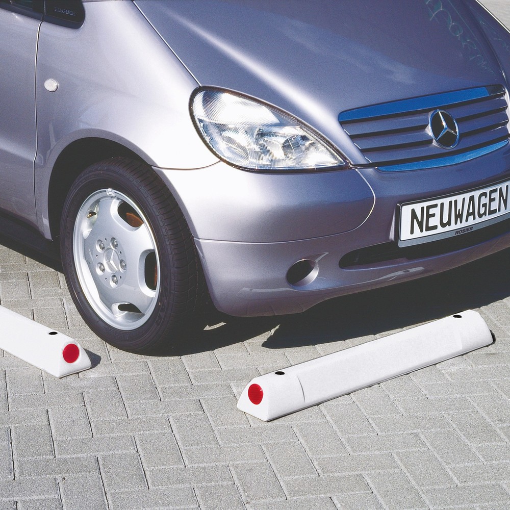 URBANUS Parkstopp- und Leitbalken, weiss, Länge 900 mm