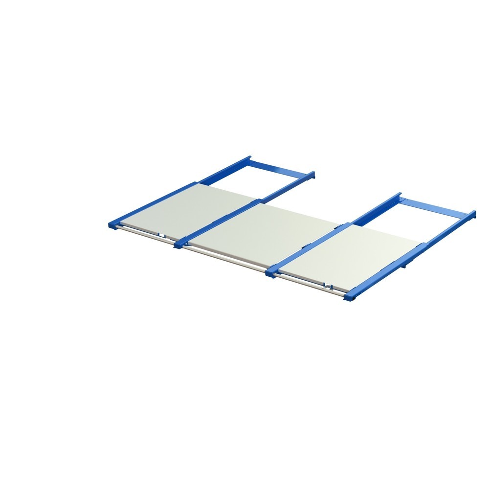 XL-Palettenauszug, Tragkraft 1.200 kg, 70 % Auszugstiefe, BxT 2.600 x 1.200 mm, mit Stahlboden