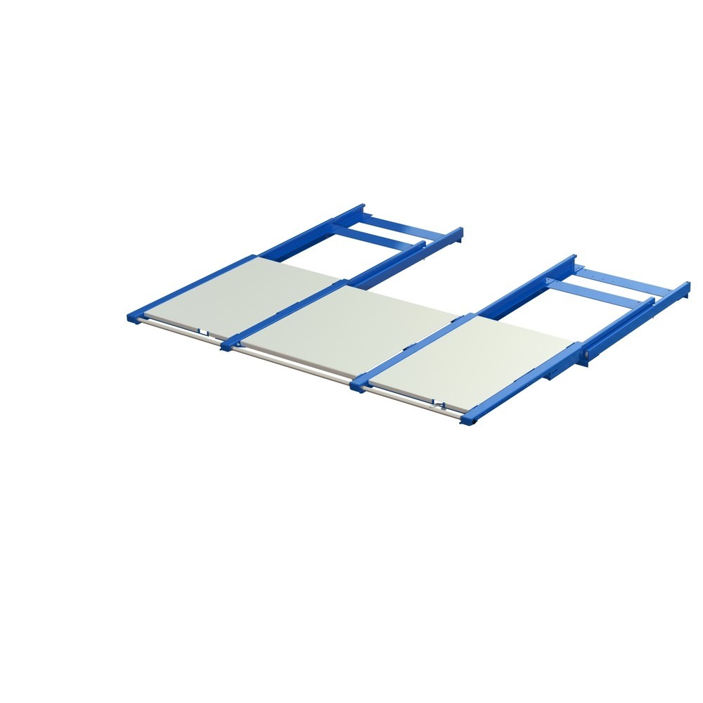 XL-Palettenauszug, Tragkraft 1.200 kg, 100 % Auszugstiefe, BxT 2.600 x 1.200 mm, mit Stahlboden