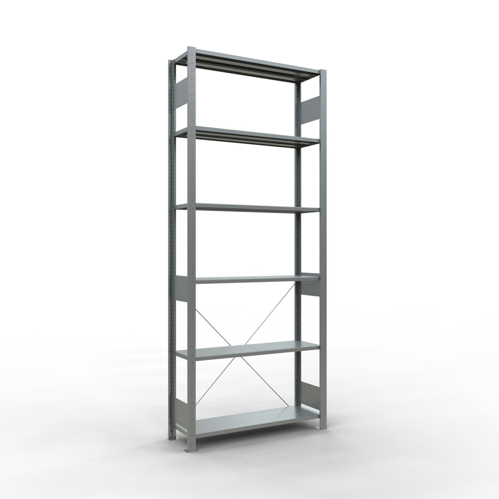 SCHULTE Fachbodenregal verzinkt, Fachlast 150 kg, HxBxT 2.500 x 1.060 x 336 mm