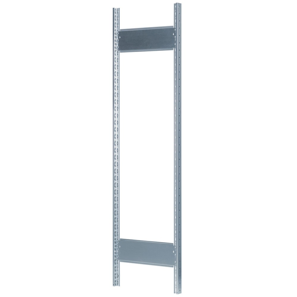 T-Profil-Rahmen MULTIplus für SCHULTE Fachbodenregal, verzinkt, vormontiert, 2 Tiefenriegel, HxT 2.000 x 300 mm