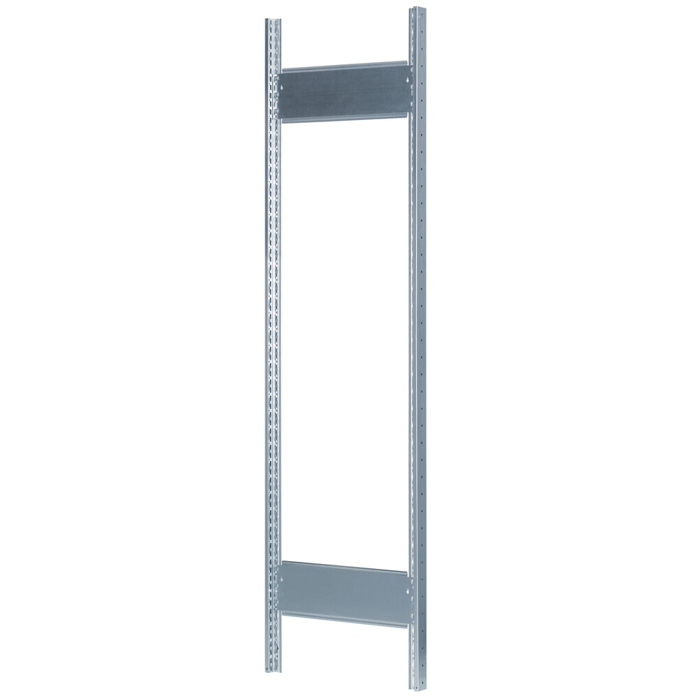 T-Profil-Rahmen MULTIplus für SCHULTE Fachbodenregal, verzinkt, vormontiert, 2 Tiefenriegel, HxT 2.000 x 600 mm