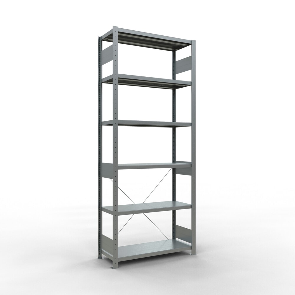 SCHULTE Fachbodenregal verzinkt, Fachlast 330 kg, HxBxT 2.500 x 1.060 x 436 mm