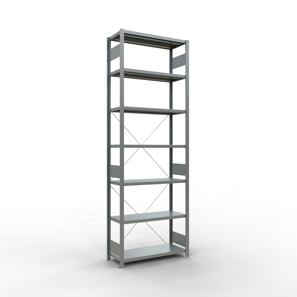 SCHULTE Fachbodenregal verzinkt, Fachlast 330 kg, HxBxT 3.000 x 1.060 x 436 mm