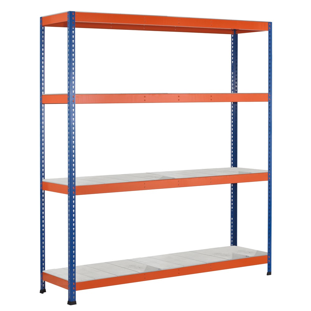 SCHULTE Weitspannregal, mit Stahlpaneelen, GF, HxBxT 3.048 x 1.536 x 926 mm