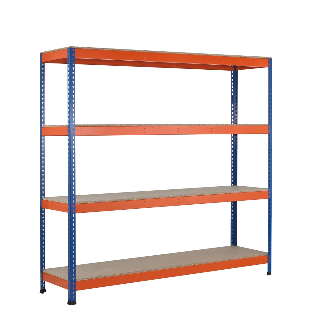 SCHULTE Weitspannregal, mit Spanplatten, GF, HxBxT 2.438 x 1.536 x 926 mm