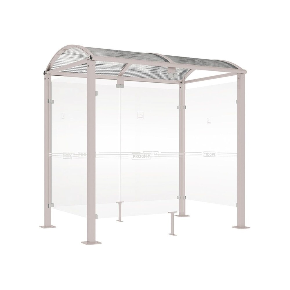 PROCITY® Raucherunterstand Klassik M, BxT 2.500 x 1.560 mm, grau