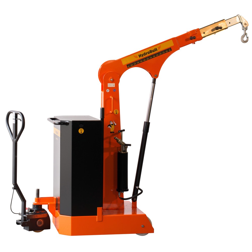 HydroBull® Gegengewichtskran bis 3.750 mm Hubhöhe, TK 500 kg, inkl. Füllgewicht