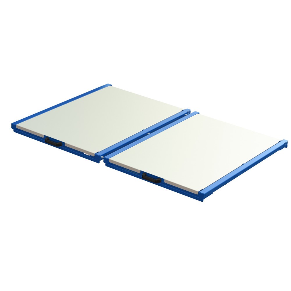 XL-Palettenauszug, Tragkraft 400 kg, 70 % Auszugstiefe, BxT 1.700 x 1.200 mm, mit Stahlboden
